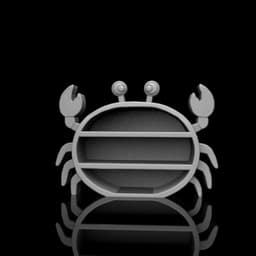 Crab-shaped shelf 3d model