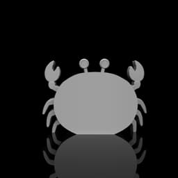 Crab-shaped shelf 3d model