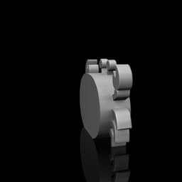 Crab-shaped shelf 3d model