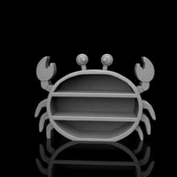 Crab-shaped shelf 3d model