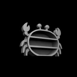 Crab-shaped shelf 3d model