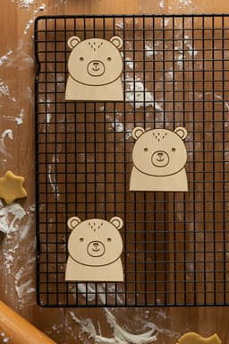 Cute Bear Cookie Cutter, Biscuit Cutter 3d model