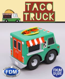 Fixum Dude Motors PIP Taco Truck 3d model