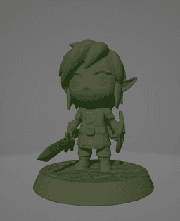 Link in Chibi Form 3d model