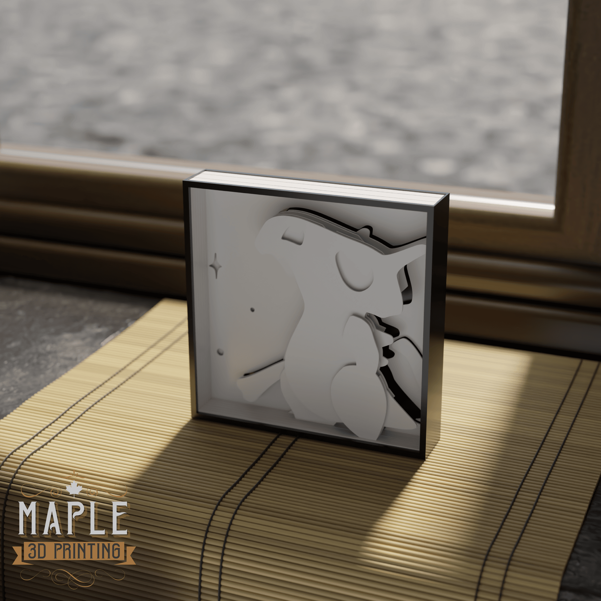 Shadowbox Cubone - Decoration - Pokemon 3d model