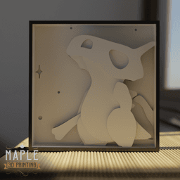 Shadowbox Cubone - Decoration - Pokemon 3d model