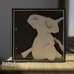 Shadowbox Cubone - Decoration - Pokemon 3d model