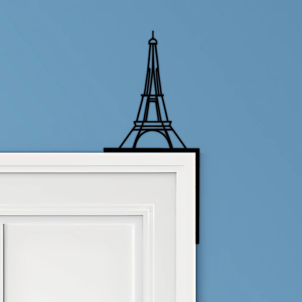 Eiffel Tower Door Corner Decor 3d model