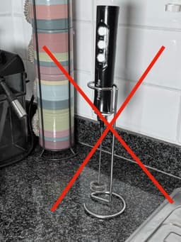 Wall-Mounted Milk Frother Holder 3d model