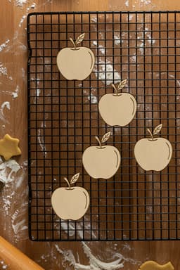 Apple Cookie Cutter, Biscuit Cutter 3d model