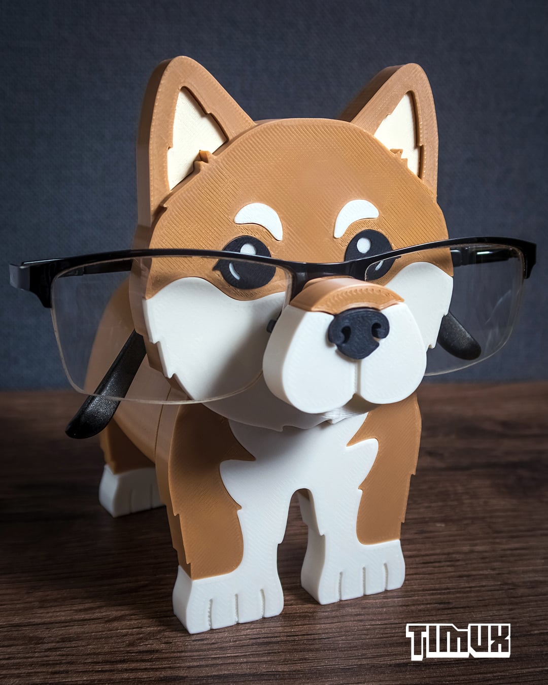 SHIBA INU GLASSES HOLDER 3d model