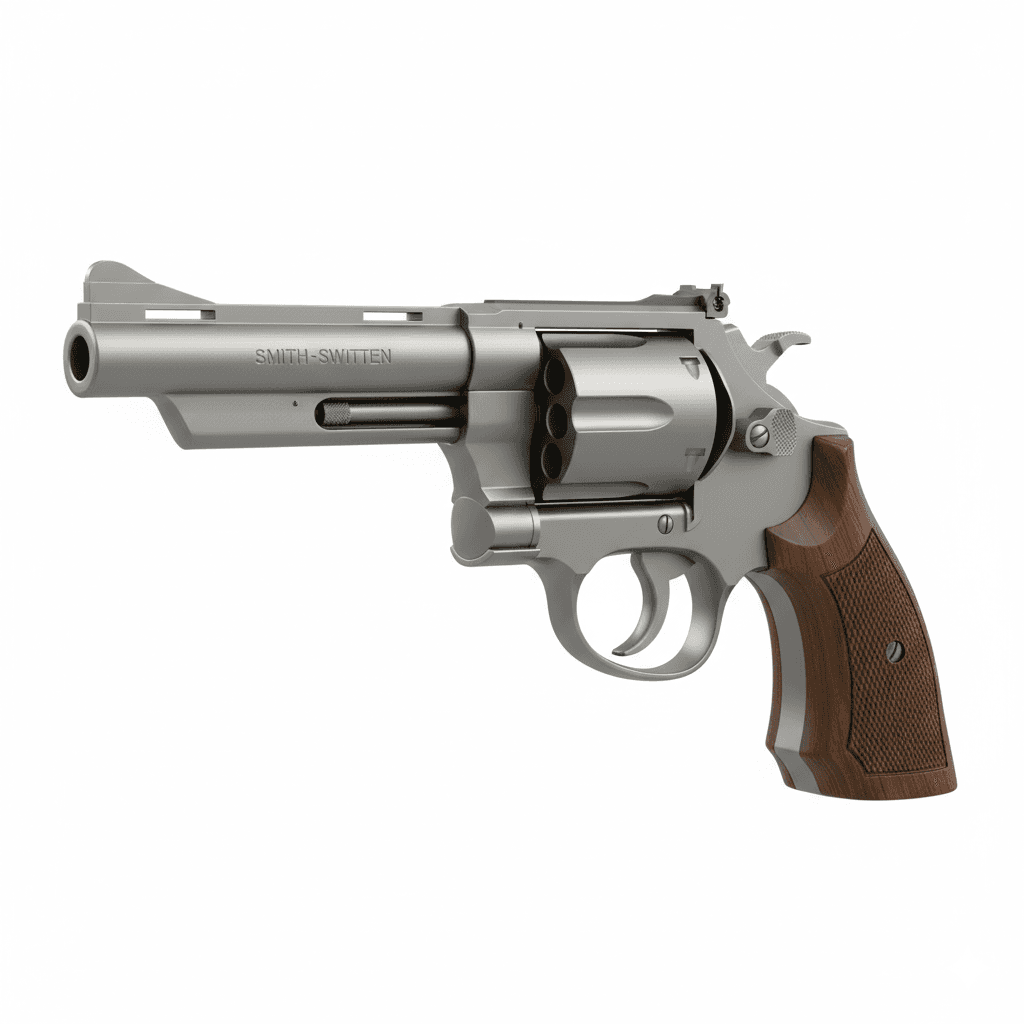 Smith Wesson Model 57 Magnum Revolver 3d model