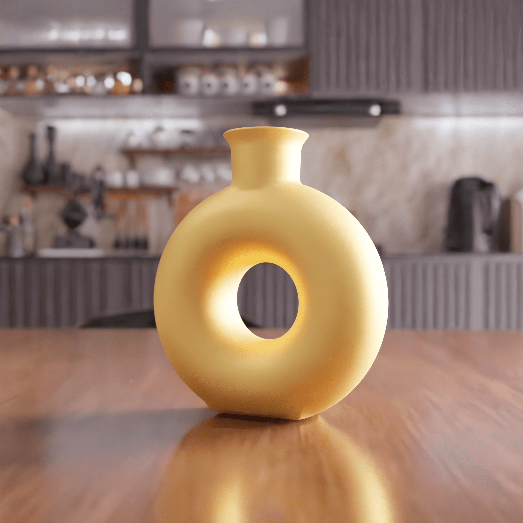 Nordic Donut Shaped Decorative Vase 3d model