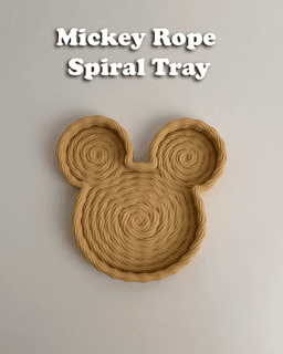 Mickey Rope Spiral Tray 3d model