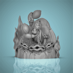 Sebastian Jam -Little Mermaid 3d model