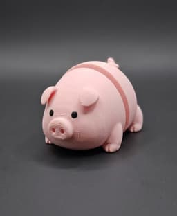 Cute Piglet clicker and keychain 3d model