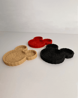 Mickey Rope Spiral Tray 3d model