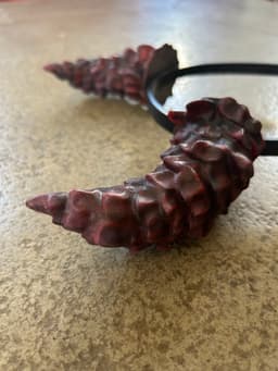 Gothic Demon Horn Headband 3d model