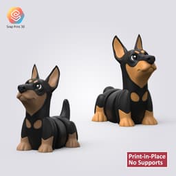 Flexi Doberman 3d model