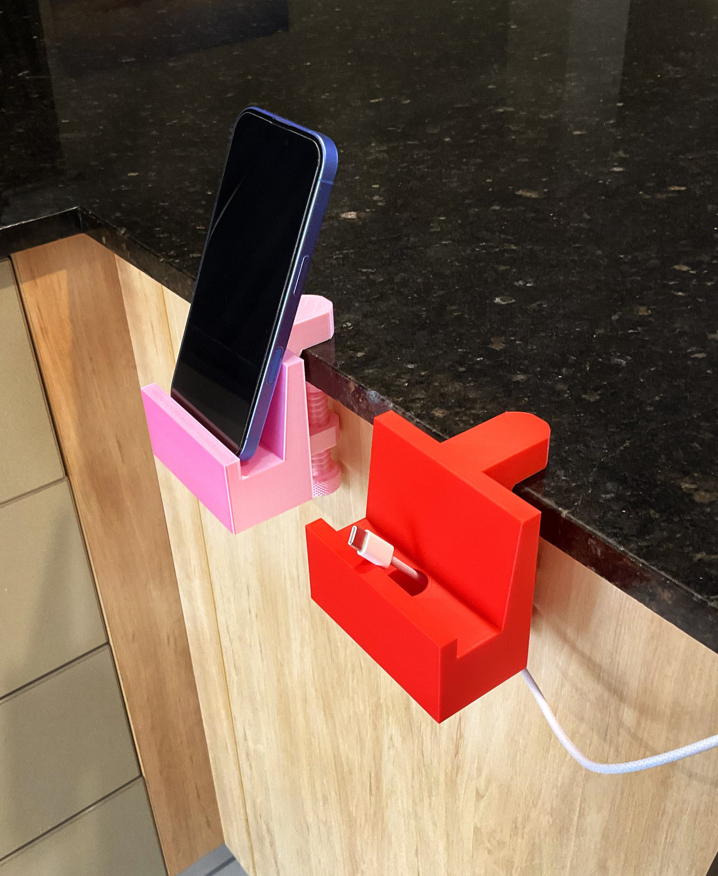 Phone Holder Desk Clamp 3d model