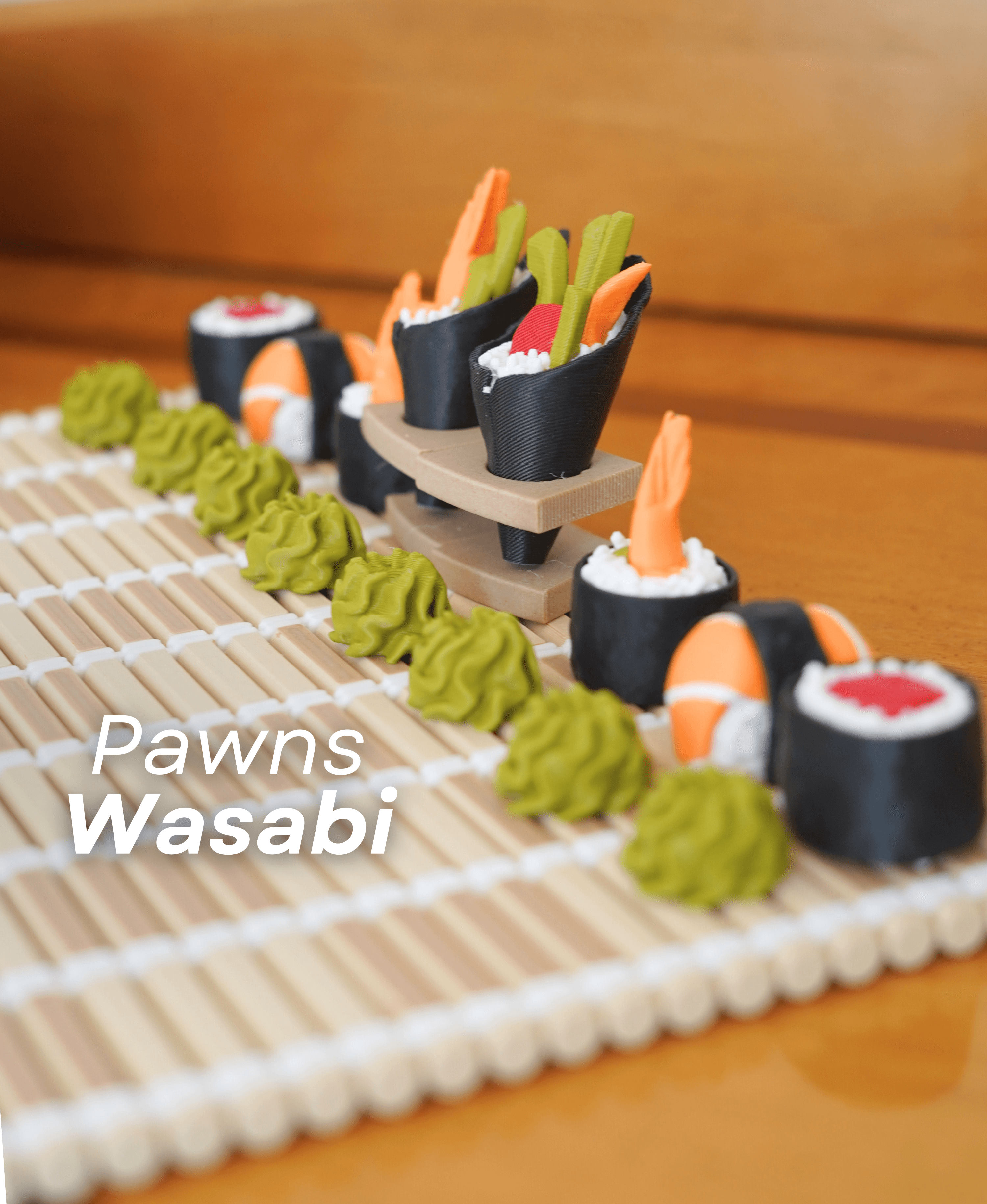 Sushi Chess - The Sushi Themed Chess Set 3d model