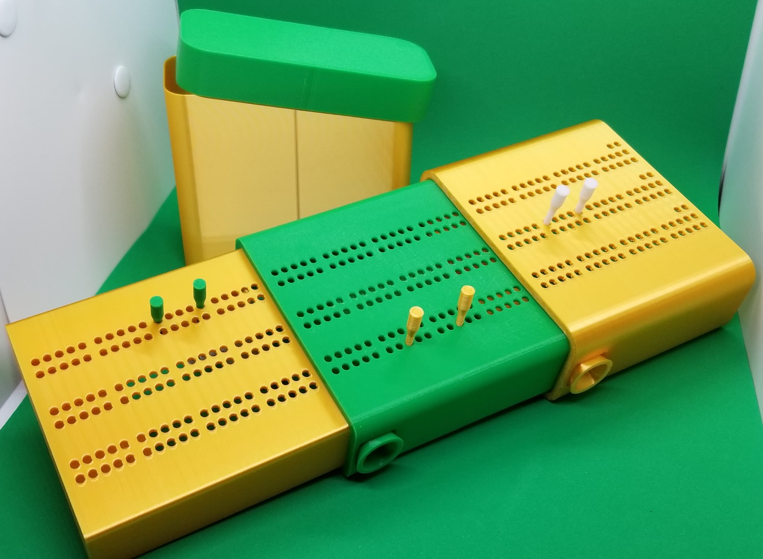 Collapsing cribbage board 3d model