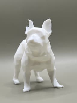 Low Poly & Pixelated Frenchie Pup 3d model
