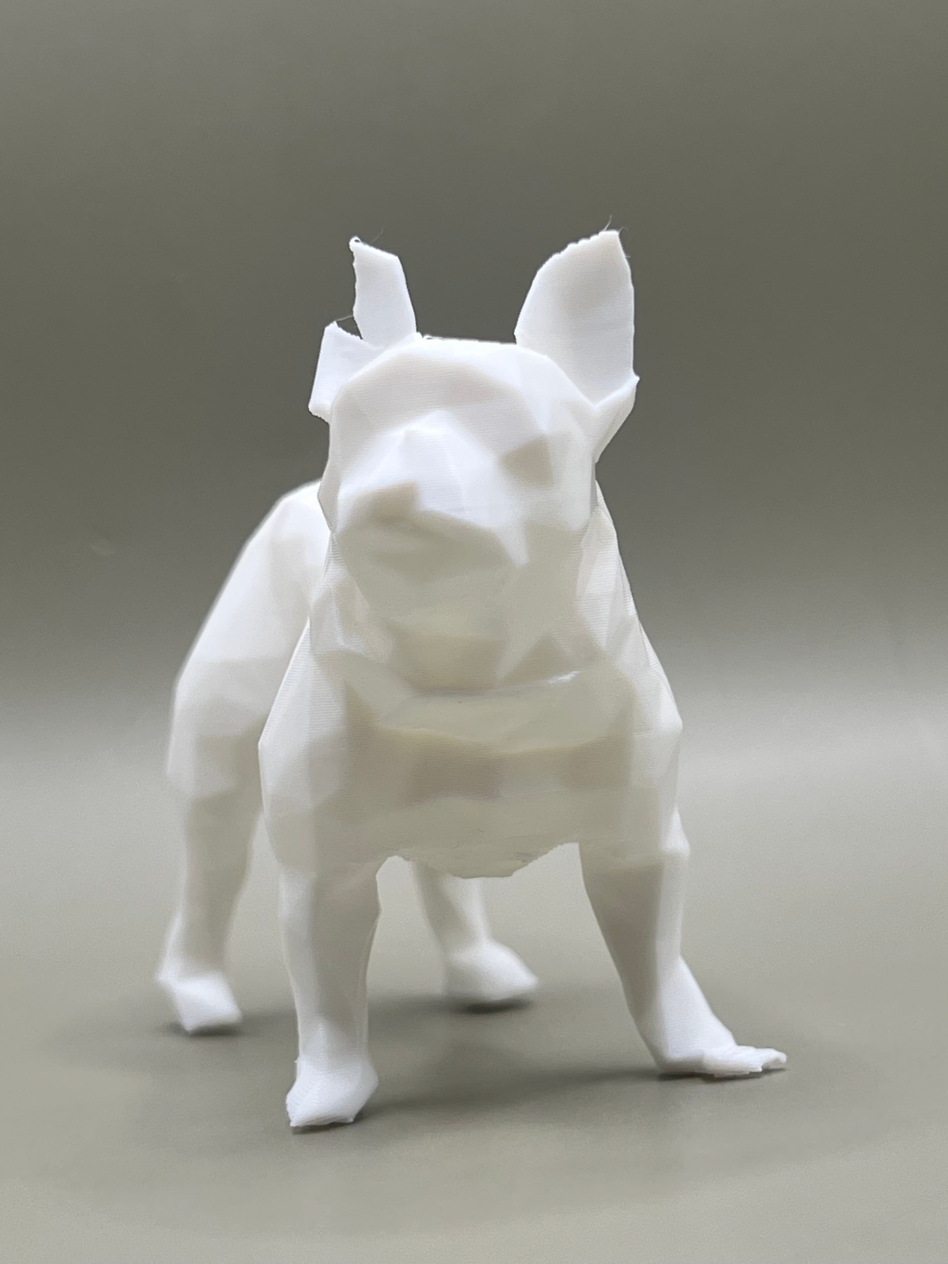 Low Poly & Pixelated Frenchie Pup 3d model
