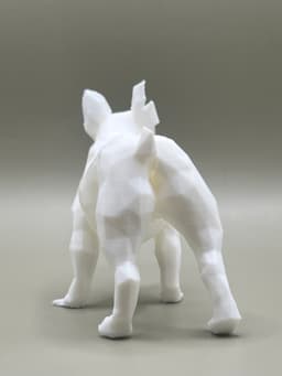 Low Poly & Pixelated Frenchie Pup 3d model