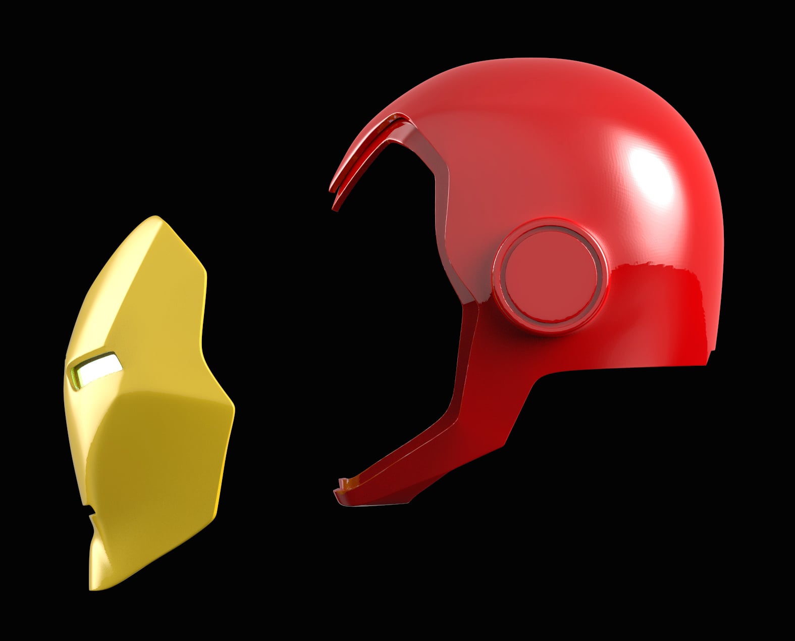 Ironman Classic Comic Book Helmet 3d model
