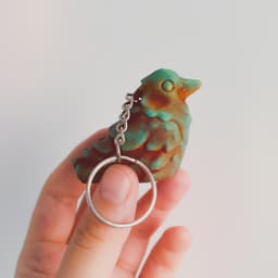 Raven Sculpt, Pot, and Keychain Bonus 3d model