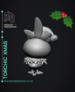Torchic Xmas - Pokemon - Fan Art 3d model