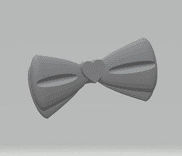 FHW: Heart bowTie Large 3d model