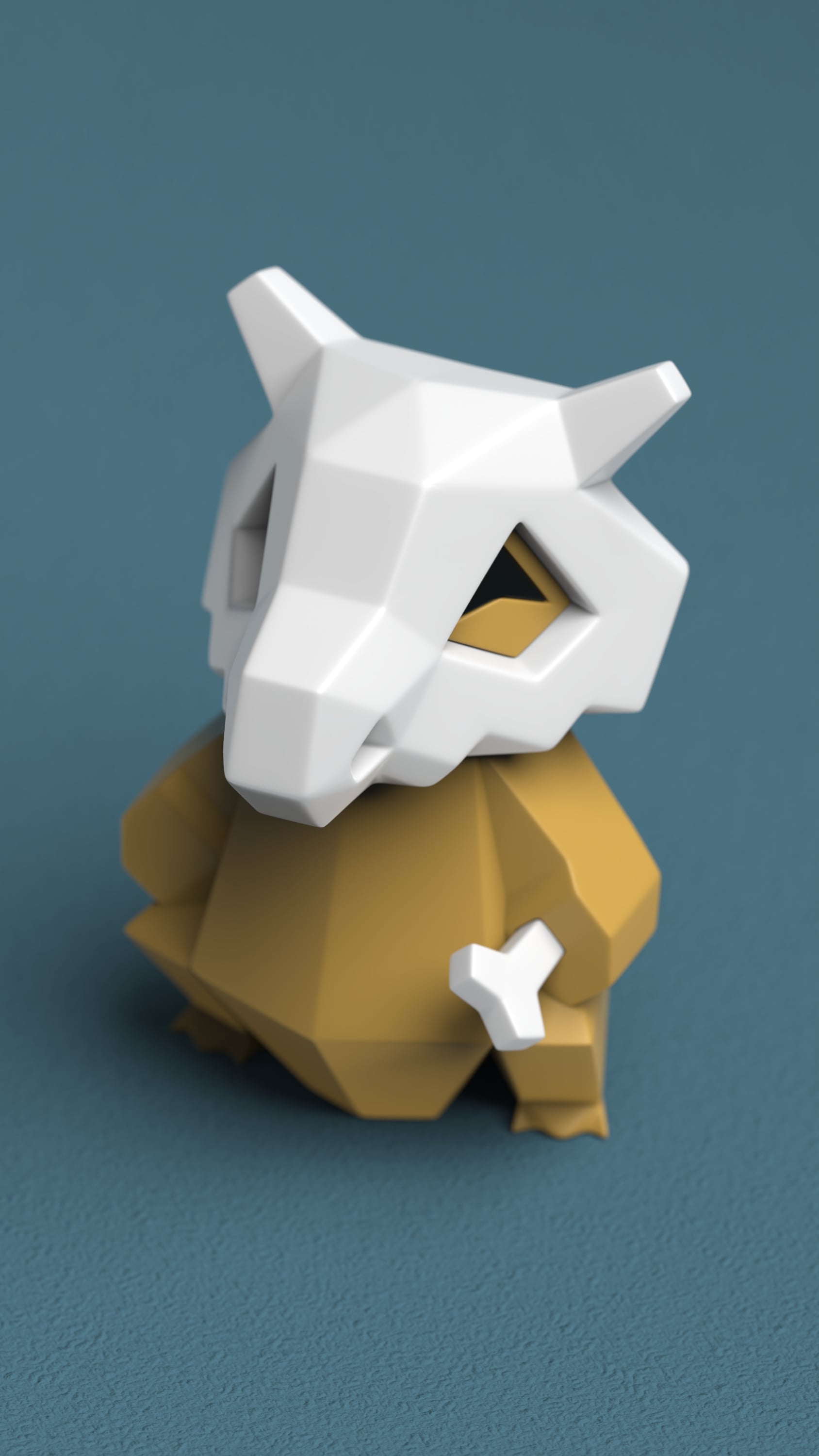 Low-poly Cubone 3d model