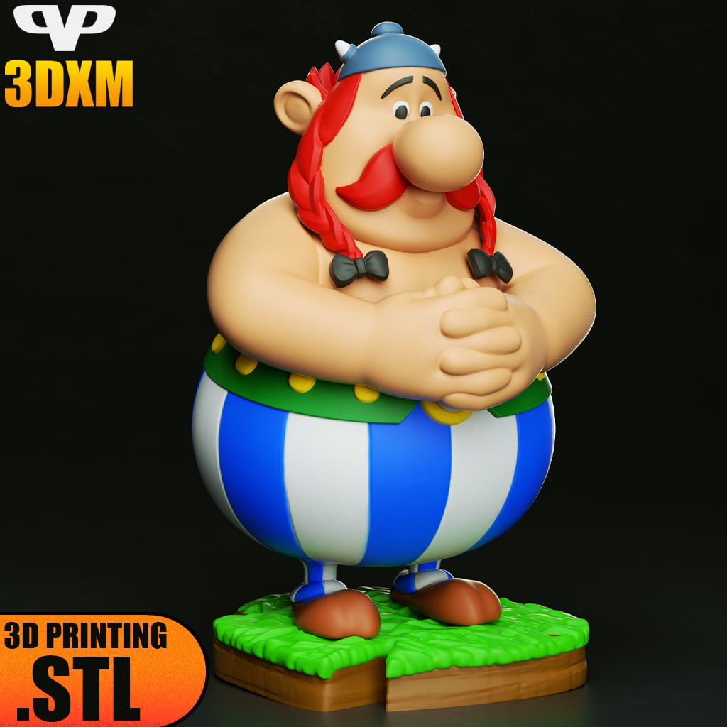 Obelix Chibi STL for 3D Printing ChibiSTL 3DXM 3d model