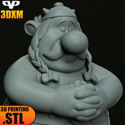 Obelix Chibi STL for 3D Printing ChibiSTL 3DXM 3d model