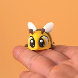Flexi Articulated Bumblebee and Beehive 3d model