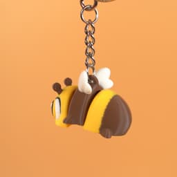 Flexi Articulated Bumblebee and Beehive 3d model