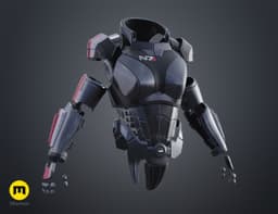 N7 Female Shepard Armor - Mass Effect 3d model