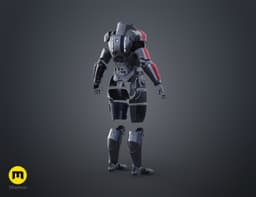 N7 Female Shepard Armor - Mass Effect 3d model
