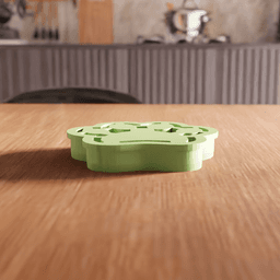 Animal Paw Print Cookie Cutter Stamp Utensil 3d model