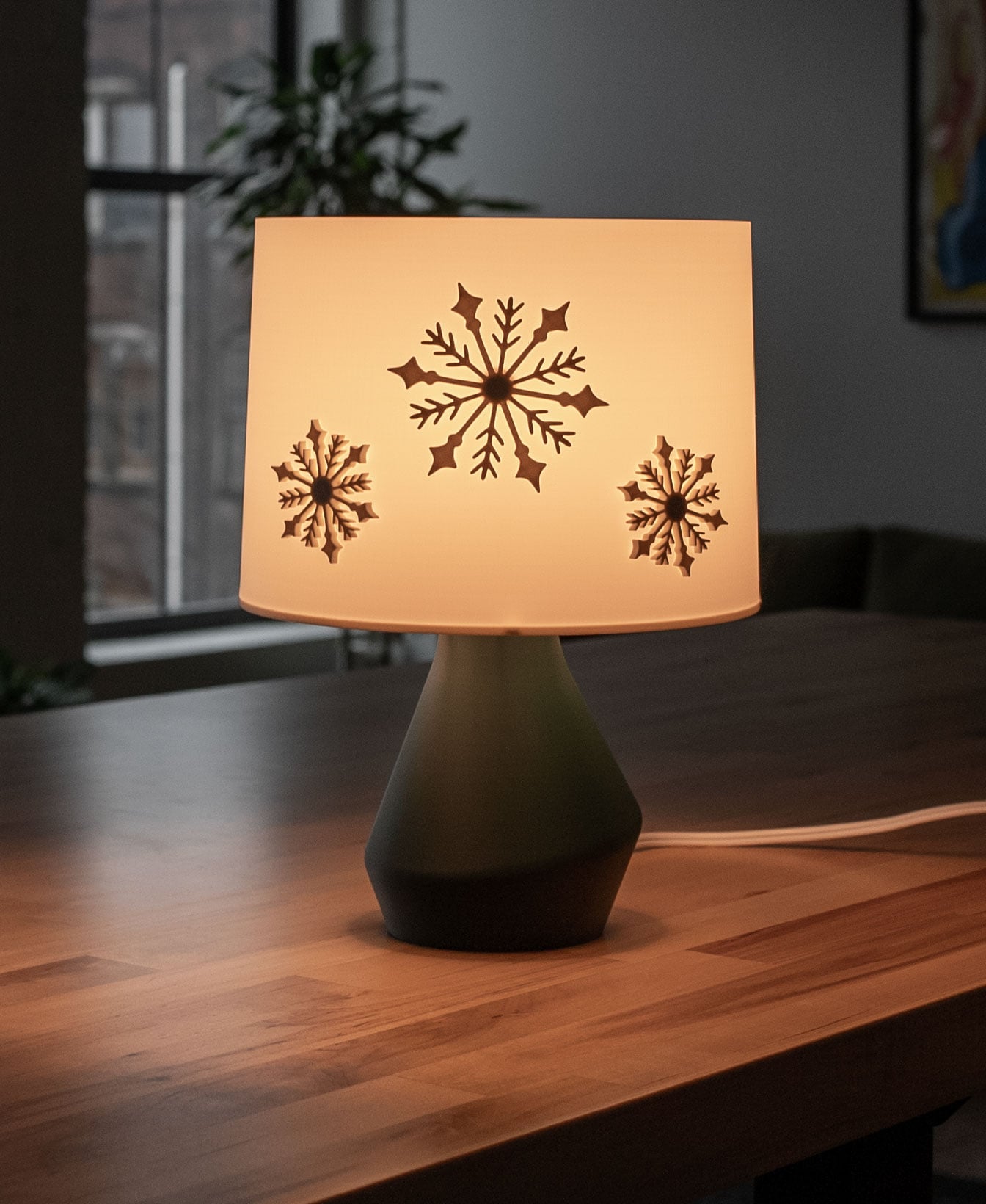 Snowflake Lamp Shade Magnets 3d model