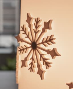 Snowflake Lamp Shade Magnets 3d model