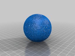 hilbert-curve ball 3d model
