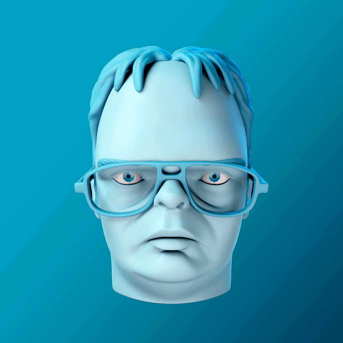 Dwight Schrute Bust 3d model