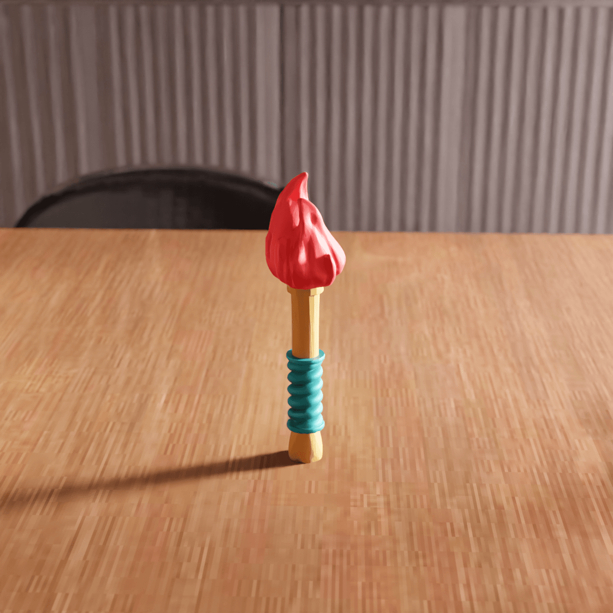 Medieval Adventure Torch Flame 3d model