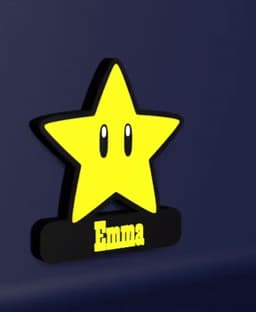 Super Mario Star - LED Strip compatible 3d model