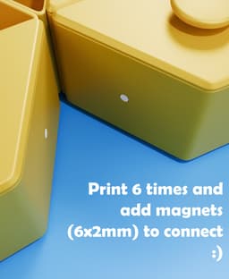 Star Cookie Box with Magnetic Connection 3d model