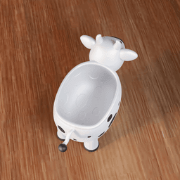 Cute Cow Decorative Desktop Organizer Storage 3d model