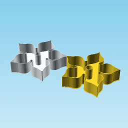 PentaFower01, nestable box (v2) 3d model